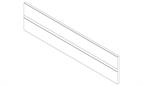 Blum Antaro / Intivo cross divider to suit 600mm cabinet  silk white
