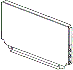 Blum Steel Back to Suit 224 x 1000mm Grey R906