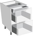 Legrabox Orion Grey 400mm Cabinet Pack, 1 Internal Cutlery &amp; 2 Pan Drawers
