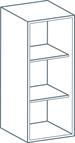 300 x 900mm Wall Unit Carcass in Light Grey (Flat Pack)