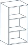 400 x 900mm Wall Unit Carcass in White (Flat Pack)