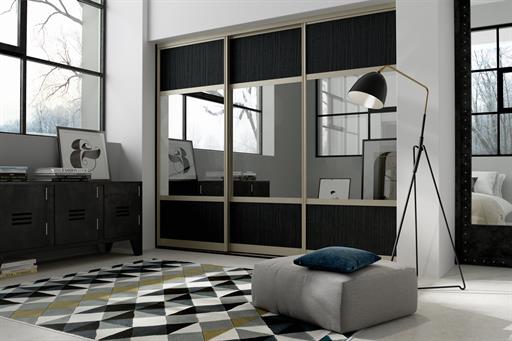 Primo - Brushed Pearl - Black Havana Pine MFC and Mirror