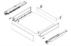 Blum Legrabox with Blumotion M height 450mm carbon black (70kg)