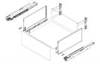 Blum Legrabox with Blumotion F height 450mm carbon black (70kg)