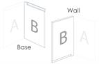 Avanti Opus  Bi-Fold Corner Door RH Base LH Wall, SM Light Grey 715 x 272mm