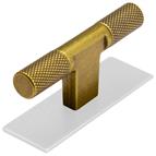 Venice T Bar, Aged Brass, 72mm