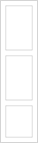 Avanti Juno 18mm Linen Press Door, Super Matt Angora Grey, 1498 x 396mm