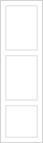 Avanti Juno 18mm Linen Press Door, Super Matt Angora Grey, 1498 x 446mm