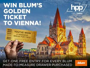 A Golden Ticket Draw… When You Buy A Blum Drawer
