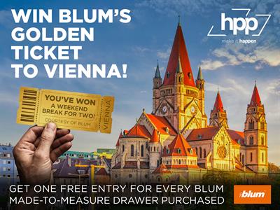 A Golden Ticket Draw… When You Buy A Blum Drawer