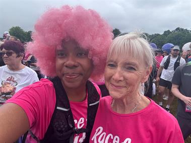 Carole And Kenika Take Part In Cancer Research's Race for Life