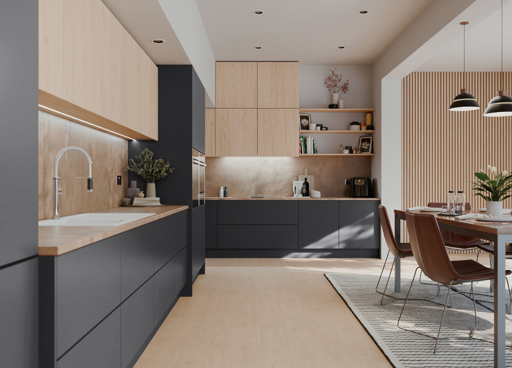 Decor Panels Serica 18mm Super Matt Graphite MDF 3050 x 1220mm