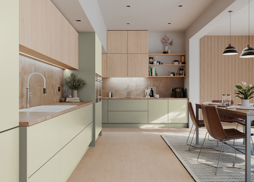 Decor Panels Serica 18mm Super Matt Sage Green MDF 3050 x 1220mm