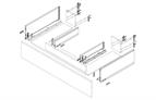 Blum Legrabox sink drawer with Blumotion C height 500mm stainless steel (40kg)