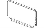 Blum Steel Back to Suit 224 x 800mm Silk White
