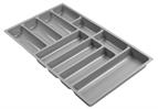 Antaro metallic grey cutlery insert w714 x d422mm to fit 800mm