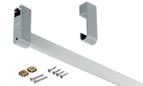 Aluminium Wardrobe Rail Inc Fixing Hardware For 1200mm Cabinet